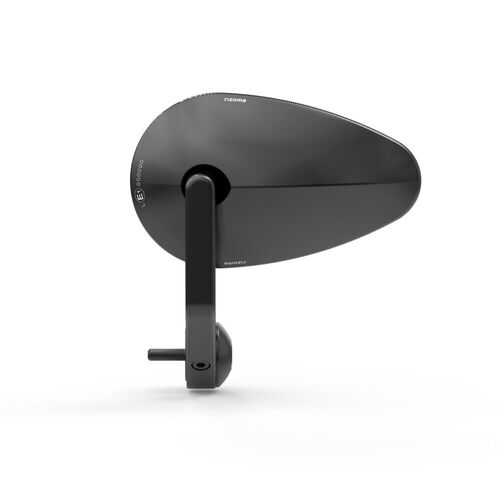 Motorcycle Handlebar End Mirror Rizoma Handlebar end mirror M6 Reverse Radial BS233B black Neutral