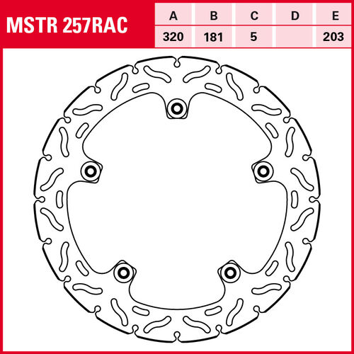 Motorcycle Brake Discs TRW Lucas brake disc RAC Green