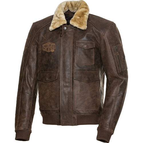 Motorcycle Leather Jackets Spirit Motors Antique leather jacket 5.0 Brown