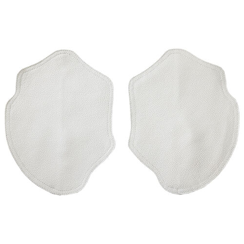 Accessories Held Patch leather cover with Velcro White