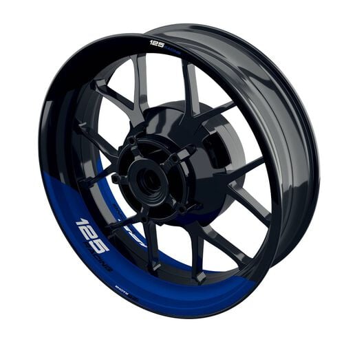 Felgenaufkleber 125 Racing geteilt One-Wheel Felgenaufkleber 125 Racing geteilt